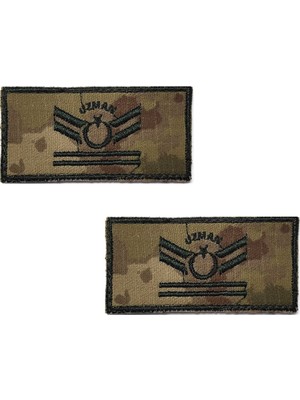 Seyhan Askeri Malzeme Uzman Çavuş 2 Kademe Tişört Rütbesi 2 Adet (Kk Yeni Kamuflaj)