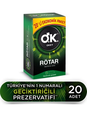 Okey Rötar Prezervatif 20'li