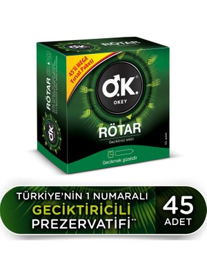 Okey Rötar 45'Li Prezervatif