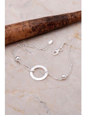 Sümer Telkari Italyan Gümüş Halka Tasarımlı Bileklik 3578