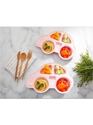 Bayev  2'li Mama Tabağı - Pembe ( 2 Adet ) TRUGR02