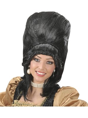 Widmann Baroness Siyah Barok Bayan Peruk