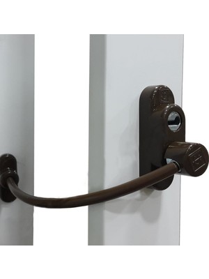 Eym 5 Adet Çelik Halatlı Anahtarlı Pvc Pencere Emniyet Çocuk Kilidi