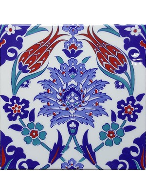 Can Seramik  20*20 Cm Cç4 Iznik Çini Karo  5' Li 1 Paket