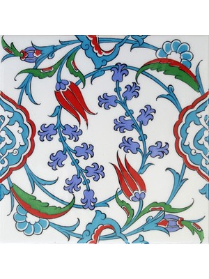 Can Seramik  20*20 Cm Cç5 Iznik Çini Karo  5' Li 1 Paket