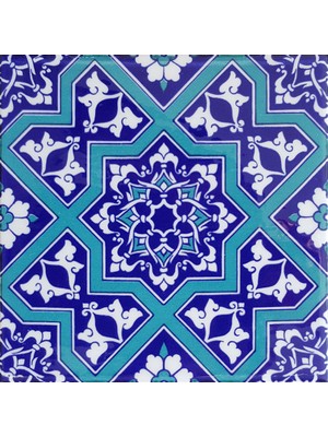 Can Seramik  20*20 Cm Cç12 Iznik Çini Karo  5' Li 1 Paket