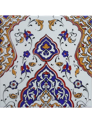 Can Seramik  20*20 Cm Cç79 Kütahya Çini Karo  5' Li 1 Paket