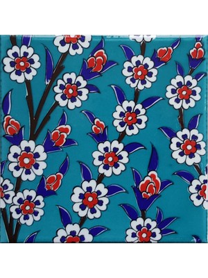 Can Seramik  20*20 Cm CÇ60T Kütahya Çini Karo  5' Li 1 Paket