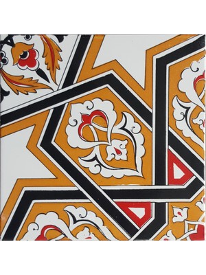 Can Seramik  20*20 Cm CÇ72S Kütahya Çini Karo  5' Li 1 Paket