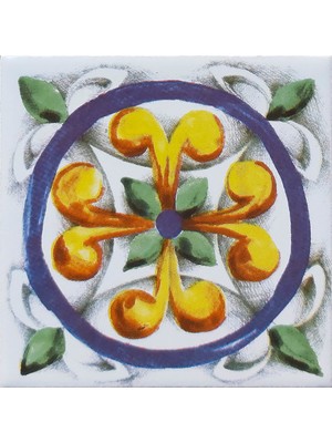 Can Seramik  10*10 Cm Cç-13 Kütahya Çini Karo ( 5'li 1 Paket )