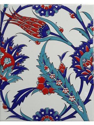Can Seramik  20*25 Cm CÇ313 Iznik Çini Karo  5' Li 1 Paket