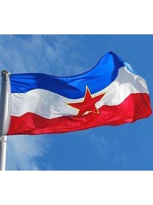 Fors Bayrak Yugoslavya Gönder Bayrağı Raşel Kumaş 50 x 75 cm