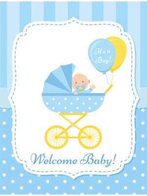 Özgür Hoş Geldin Bebek Tebrik Kartı