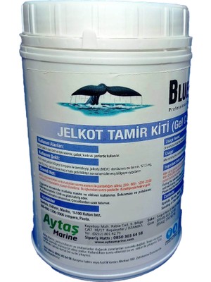 Blue Star Bluestar Jelkot Tamir Kiti (Gel Coat Kit) Çatlak ve Kırık Onarımı İçin Kullanım Amaçlı 2000 ml