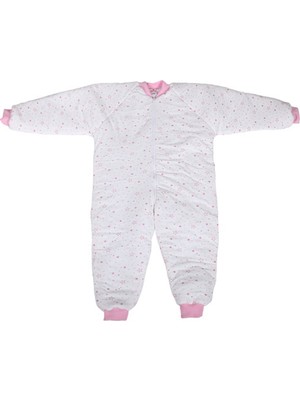 Özlem Bebe 7-12 Yaş Arası Pembe Yıldızlı Ara Dolgu Uyku Tulumu