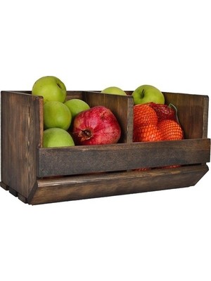 W&S Woodysharky Ahşap Ahşap Tezgah Üstü Meyvelik