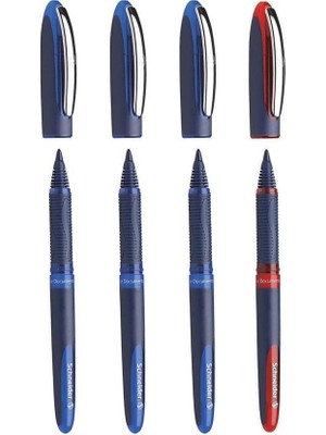 Schneider One Business 0,6 mm Roller Imza Kalemi 3 Mavi 1 Kırmızı
