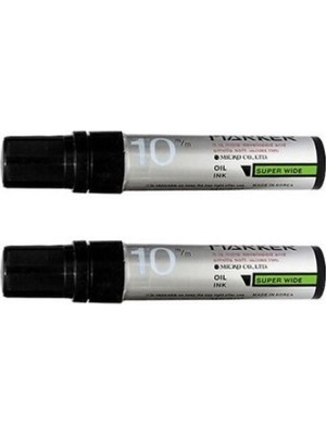 Micro Markör Kalem 10 mm Siyah 2'li