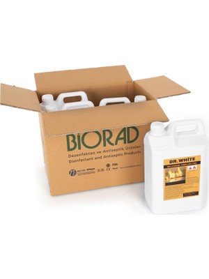 Biorad 20 Lt  Dr. White Bioethanol  Bacasız Şömine Yakıtı 4 Adet