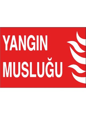 Okularenkkat Yangın Musluğu Yönlendirme Levhası 25 cm x 35 cm