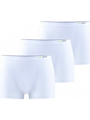 Erkek Beyaz 3 lü Boxer - BLK9670
