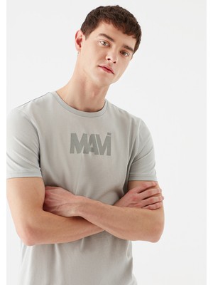 Mavi Erkek Mavi Logo Baskılı Gri Tişört 066846-34638