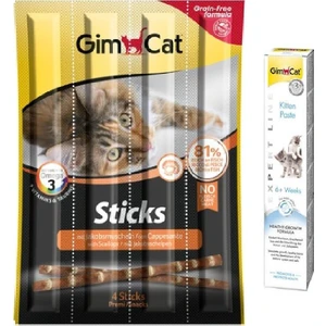 Sticks Deniz Tarağı Kedi Ödül 4'lü 20 Gr+50 gr Kitten Paste