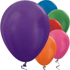 Parti Dünyası Karışık Renkli Metalik 10 Lu Latex Balon