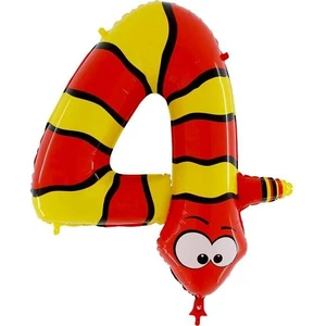Parti Dünyası Yılan 4 Yaş Jumbo Folyo Balon