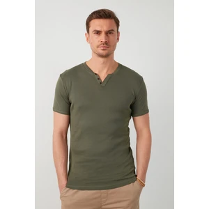 % 100 Pamuklu V Yaka Slim Fit T Shirt Erkek T SHİRT 5902122