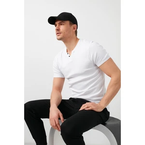 % 100 Pamuklu V Yaka Slim Fit T Shirt Erkek T SHİRT 5902122