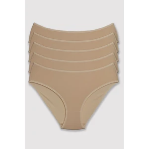Pierre Cardin Kadın Ten 5'li Kalın Kenarlı Klasik Slip Külot 2056
