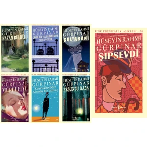 Hazan Bülbülü - Gönül Bir Yeldeğirmenidir Sevda Öğütür - Gulyabani - Mürebbiye - Kuyrukluyıldız Altında Bir Izdivaç - Efsuncu Baba - Şıpsevdi - Hüseyin Rahmi Gürpınar 7 Kitap Set