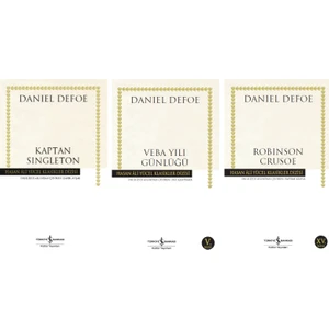 Kaptan Singleton - Veba Yılı Günlüğü - Robinson Crusoe - Daniel Defoe - 3 Kitap Set