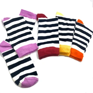 Black Arden Socks Renkli Çizgili 4'lü Kadın Çorap 36-40  BT-0038