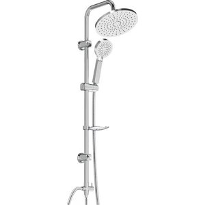 Como Duş Seti Krom Paslanmaz Çelik Malzemeden Şık Tasarımlı Yağmur Damlalı Başlık