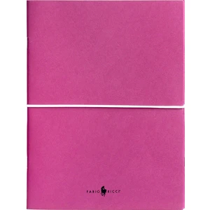 Fabio Ricci Z Notes Kareli - Düz Ikili Defter 19 x 24 cm Pembe