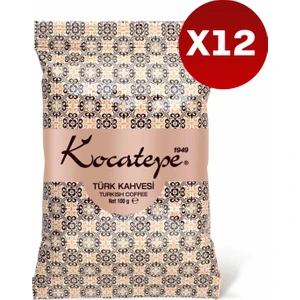 Kocatepe Kahve Kocatepe Türk Kahvesi 100 gr Folyo 12'li Paket