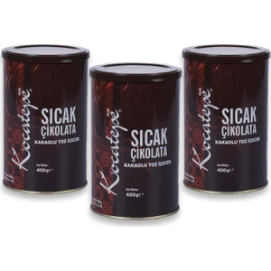 Kocatepe Kahve Sıcak Çikolata 400GR Teneke x 3 'lü