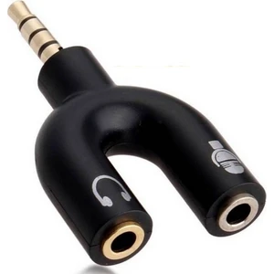 4456 Kulaklık Mikrofon Ayırıcı Çoklayıcı 3.5mm Switch Splitter Adaptör