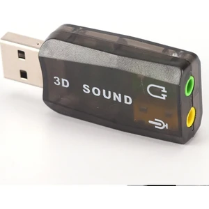4504 5+1 Harici USB Ses Kartı 3.5mm Kulaklık Mikrofon Çevirici Dönüştürücü