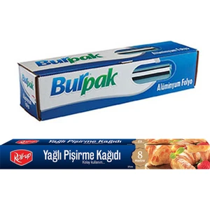 Alüminyum Folyo Ve Pişirme Kağıdı 2 Parça Ekonomik Mutfak Seti 3