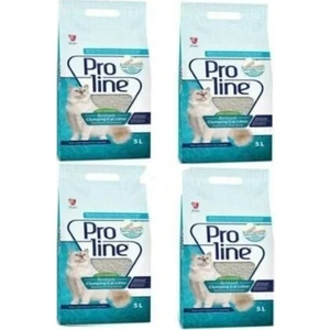 Pro Line Marsilya Sabunu Kokulu Bentonit Topaklaşan Ince Kedi Kumu 5 lt - 4'lü