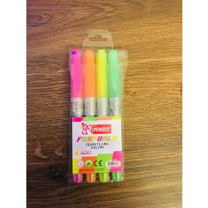 Fosforlu Işaretleme Kalemi 4'lü