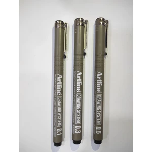 Winsor & Newton Artline 0,1-0,3-0,5 Çizim Kalemi Tek Kullanı Mlık Rapido