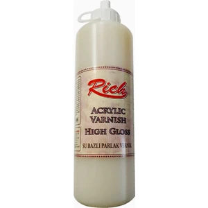 Su Bazlı Vernik Parlak High Gloss Acrylic Varnish 500 cc Ekonomik Boy