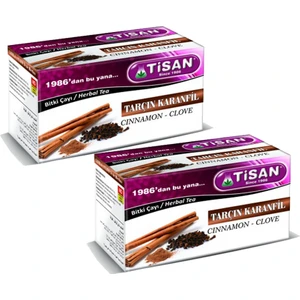 Tarçın Karanfil Bitki Çayı 20 Süzen Poşet x 2