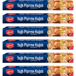Silikonlu Pişirme Kağıdı Seti 37 cm x 8 M 6 'lı
