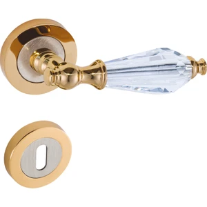 Elmas Lüx Zamak Rozetli Kapı Kolu ( Wc - Banyo )
