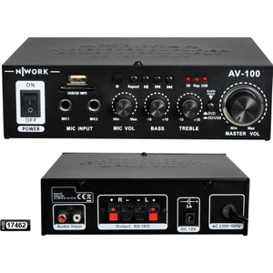 Anfi 100W Usb/sd/mp3 220/12V Stereo Bluetooth Nwork AV-100